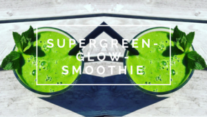 Supergreen-Glow-Smoothie mit Ingwer