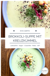 Brokkoli-Suppe mit Kreuzkümmel, Spinat und Grünkohl. Healing Soup #glutenfrei #laktosefrei #paleo #AIP #vegan by bowlsnbites.com