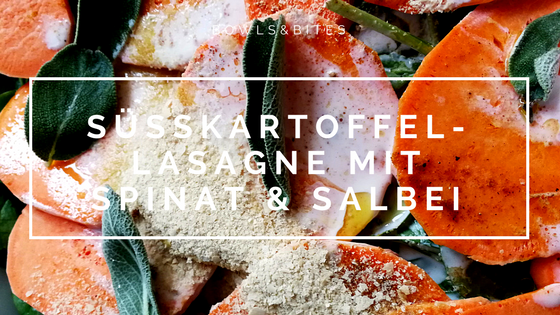 Vegane Süßkartoffel-Lasagne mit Spinat & Salbei #paleo #glutenfrei #laktosefrei #vegan by bowlsnbites.com